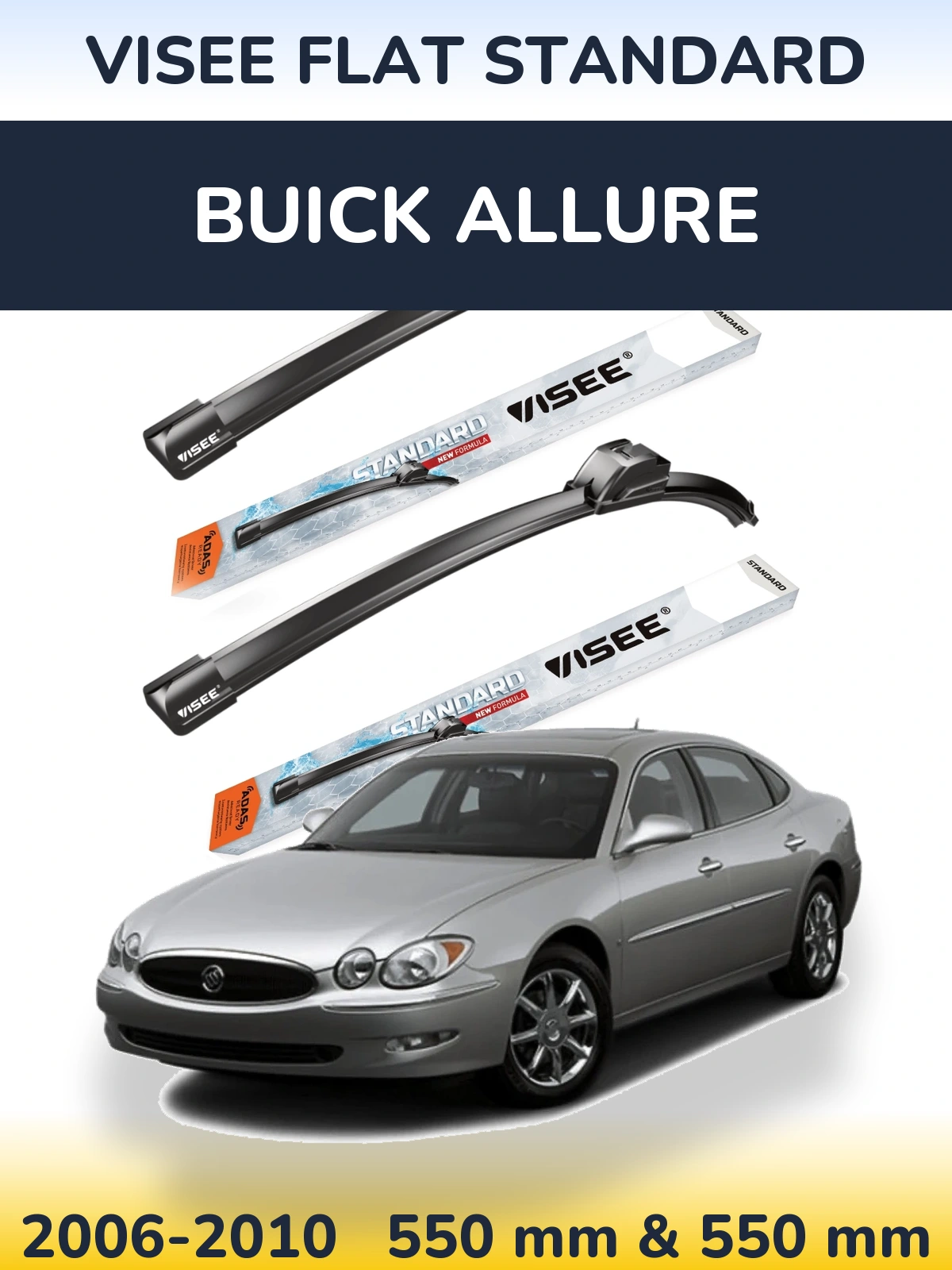 Ștergătoare VISEE FLAT STANDARD pentru Buick Allure