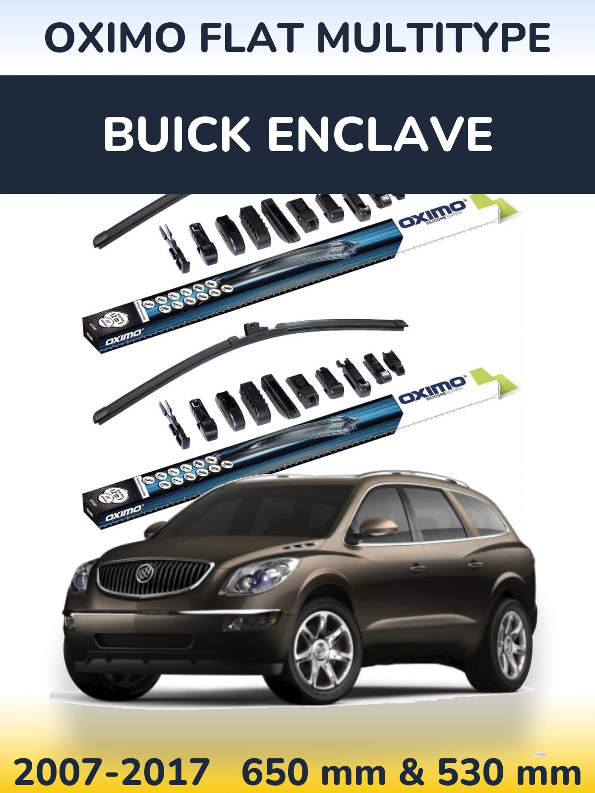 Ștergătoare Oximo Flat MultiTipe pentru Buick Enclave