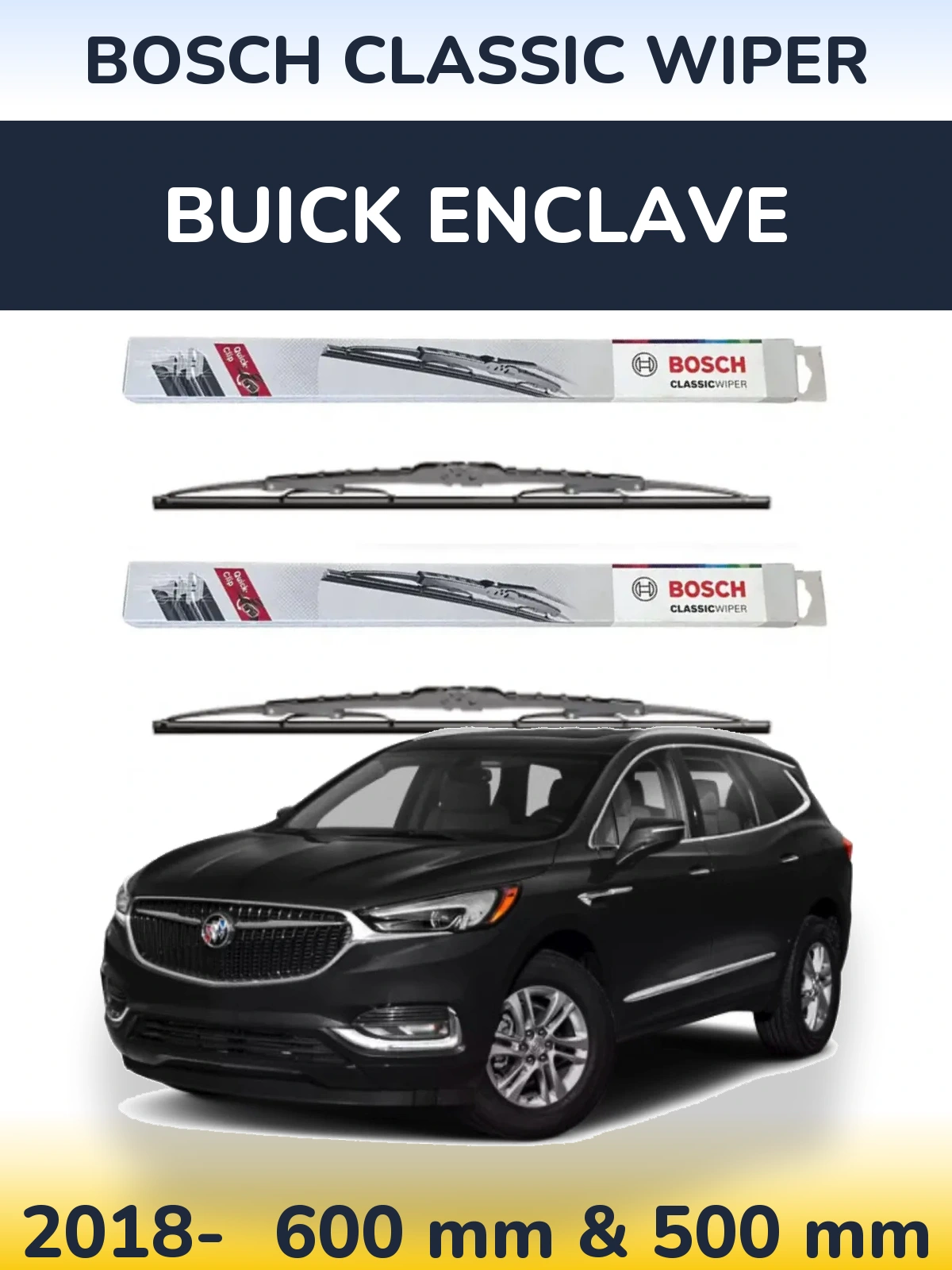 Ștergătoare BOSCH Classic Wiper pentru Buick Enclave