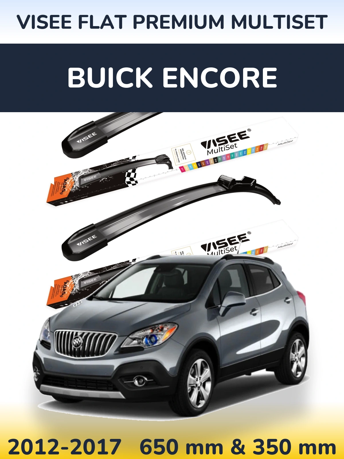 Ștergătoare VISEE FLAT PREMIUM MultiSet pentru Buick Encore