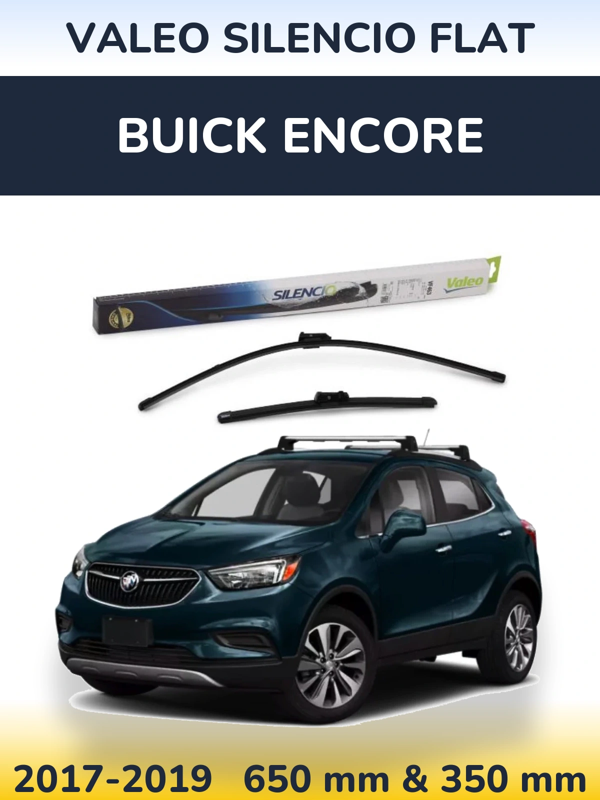 Ștergătoare Valeo Silencio Flat pentru Buick Encore