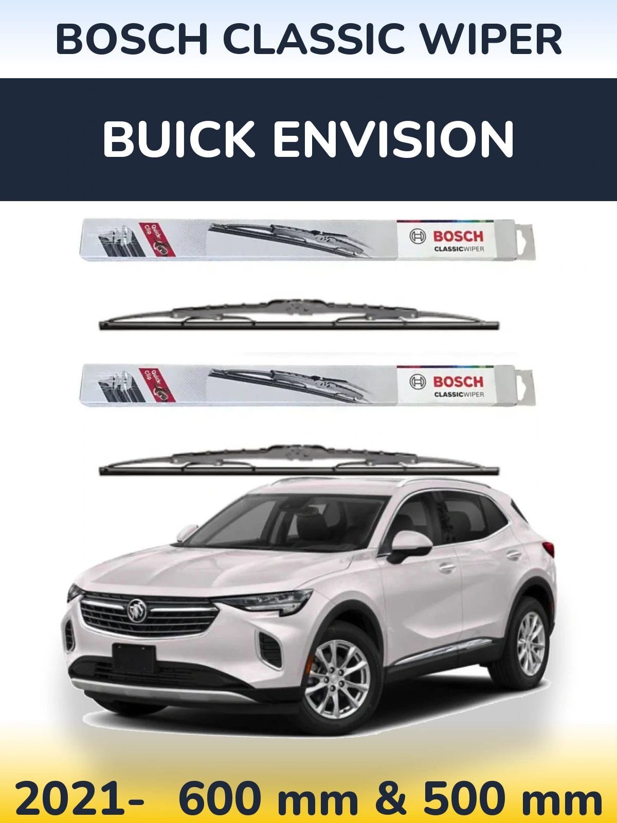Ștergătoare BOSCH Classic Wiper pentru Buick Envision