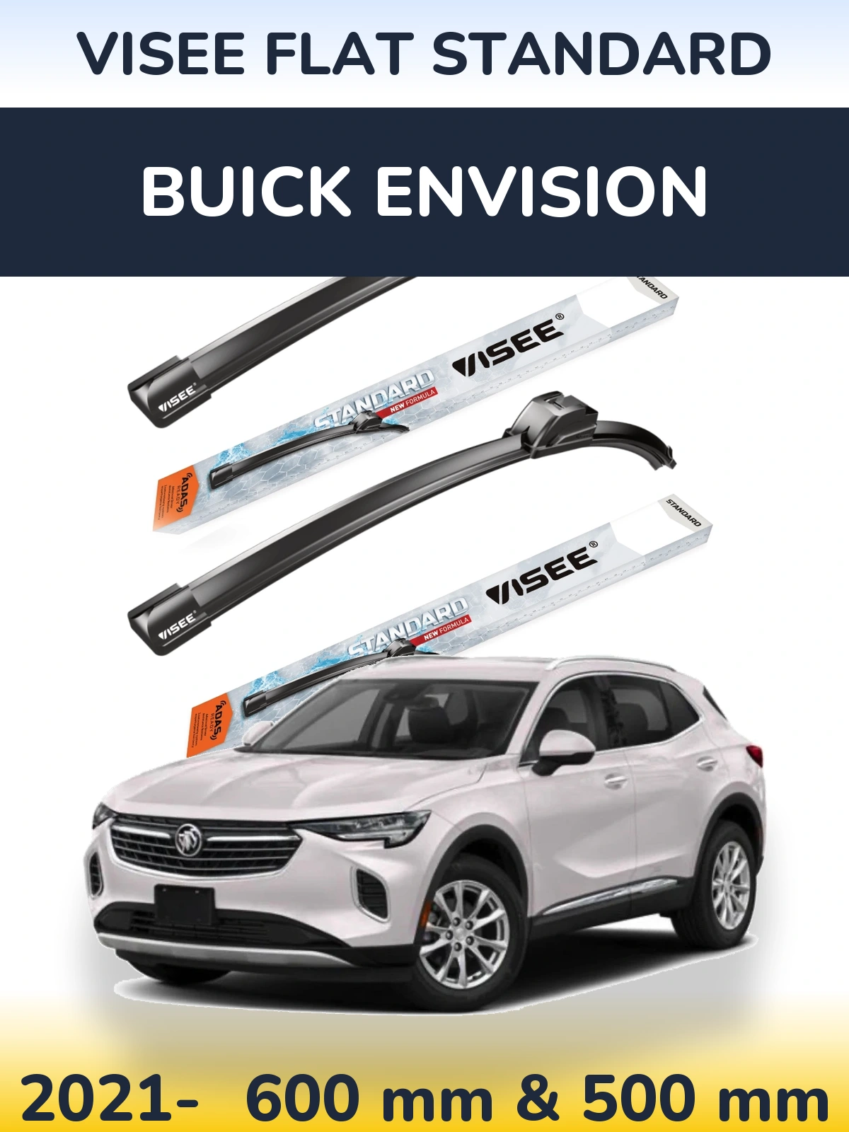 Ștergătoare VISEE FLAT STANDARD pentru Buick Envision