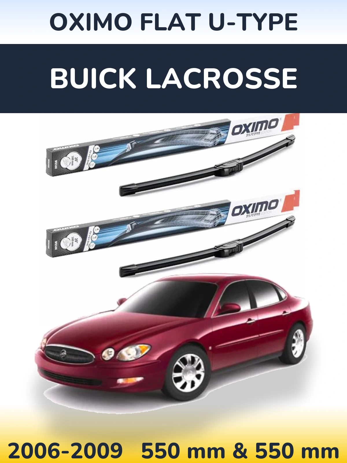 Ștergătoare Oximo Flat U-type pentru Buick LaCrosse