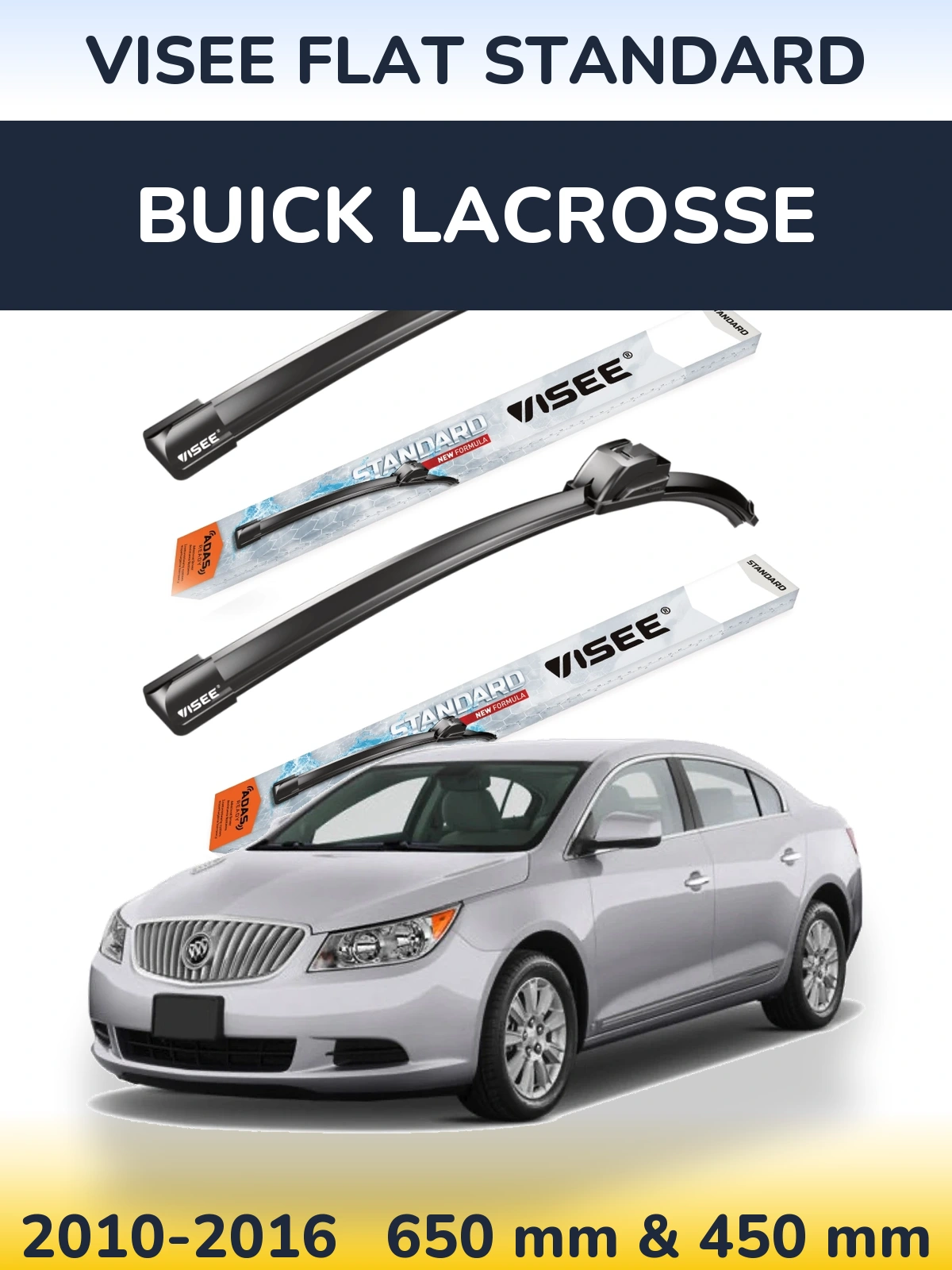 Ștergătoare VISEE FLAT STANDARD pentru Buick LaCrosse