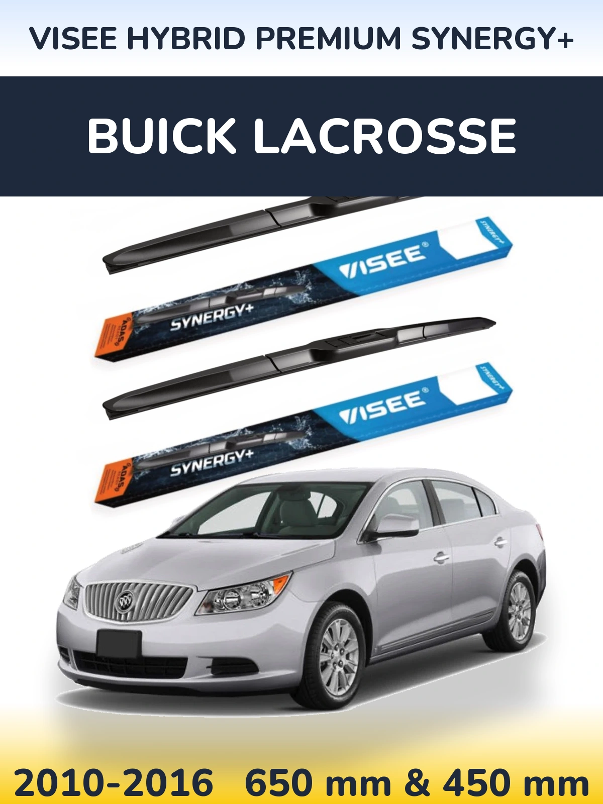 Ștergătoare VISEE HYBRID PREMIUM SYNERGY+ pentru Buick LaCrosse