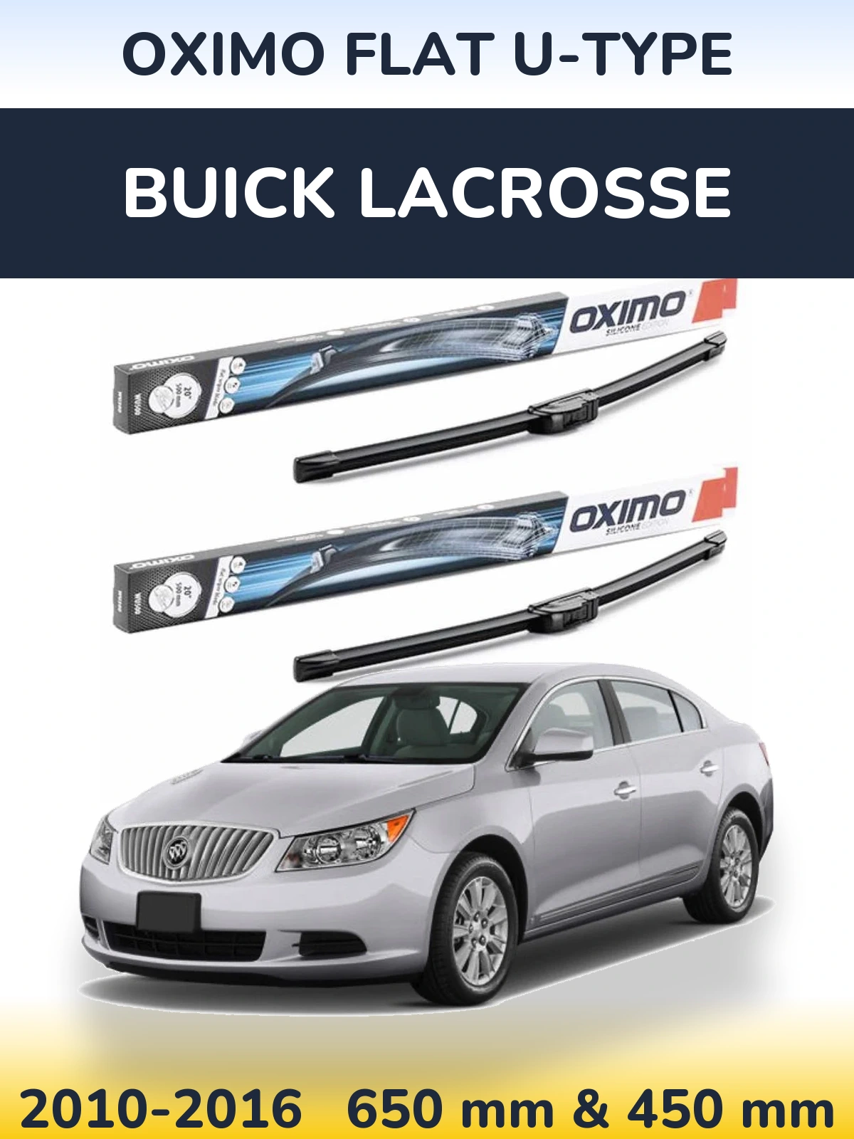 Ștergătoare Oximo Flat U-type pentru Buick LaCrosse
