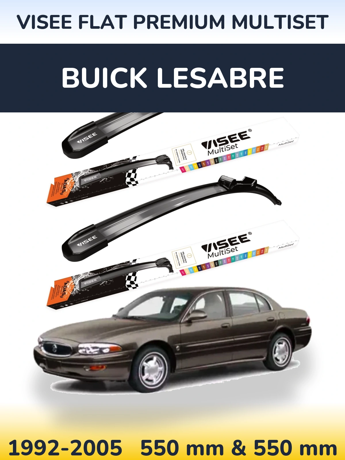 Ștergătoare VISEE FLAT PREMIUM MultiSet pentru Buick LeSabre