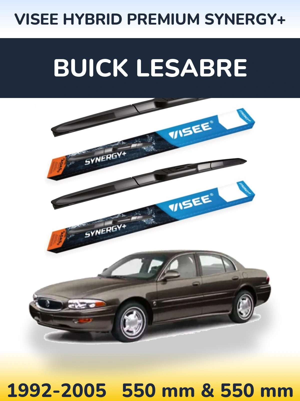 Ștergătoare VISEE HYBRID PREMIUM SYNERGY+ pentru Buick LeSabre