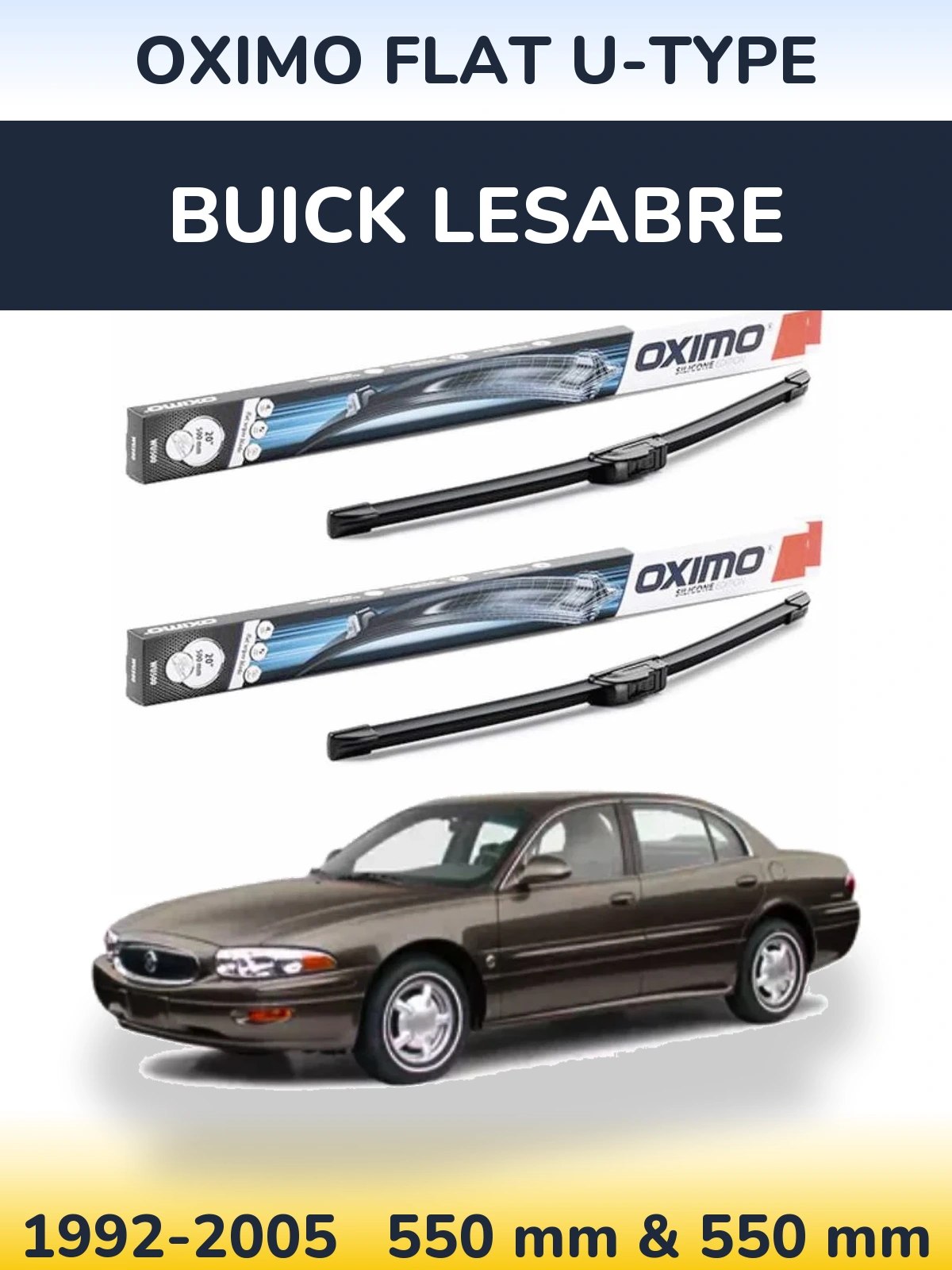 Ștergătoare Oximo Flat U-type pentru Buick LeSabre