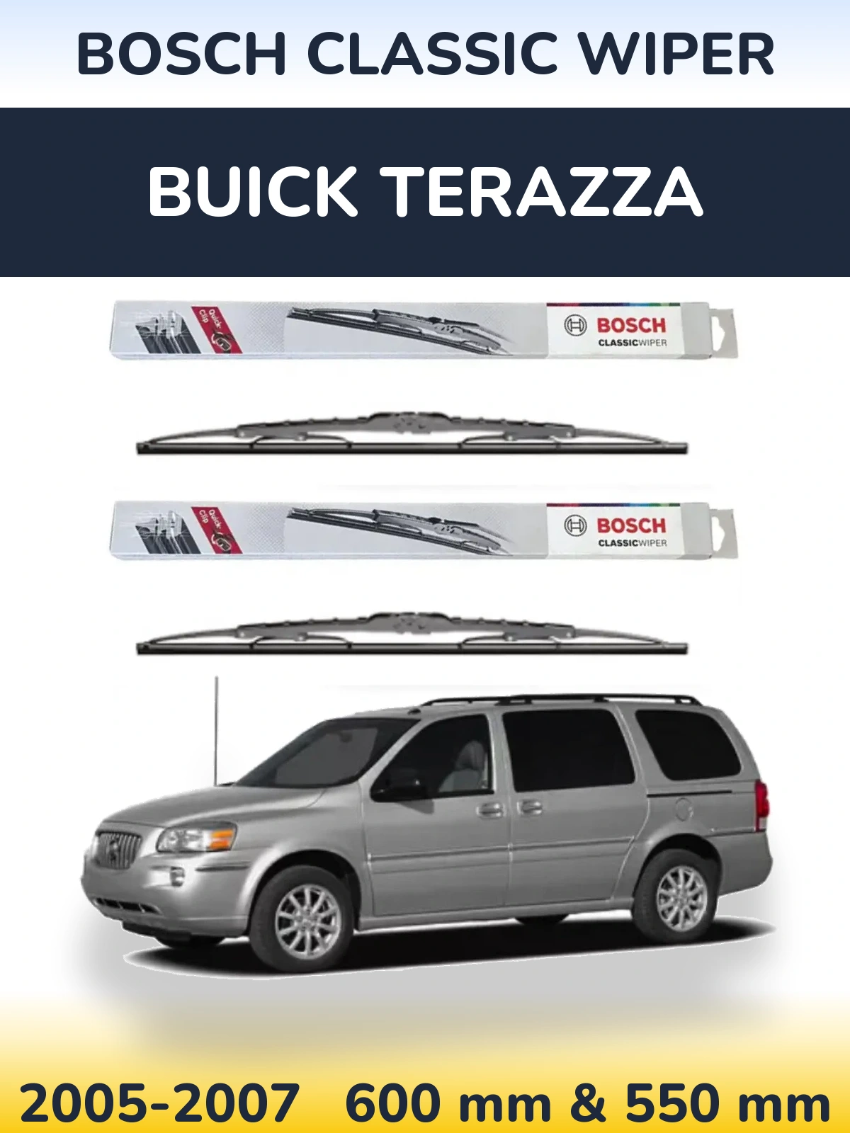 Ștergătoare BOSCH Classic Wiper pentru Buick Terazza