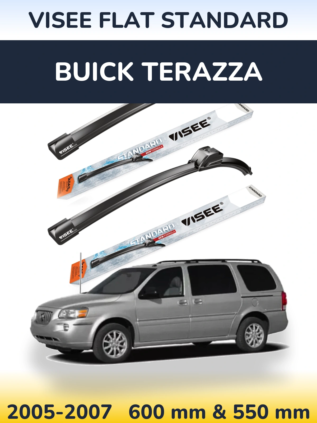 Ștergătoare VISEE FLAT STANDARD pentru Buick Terazza
