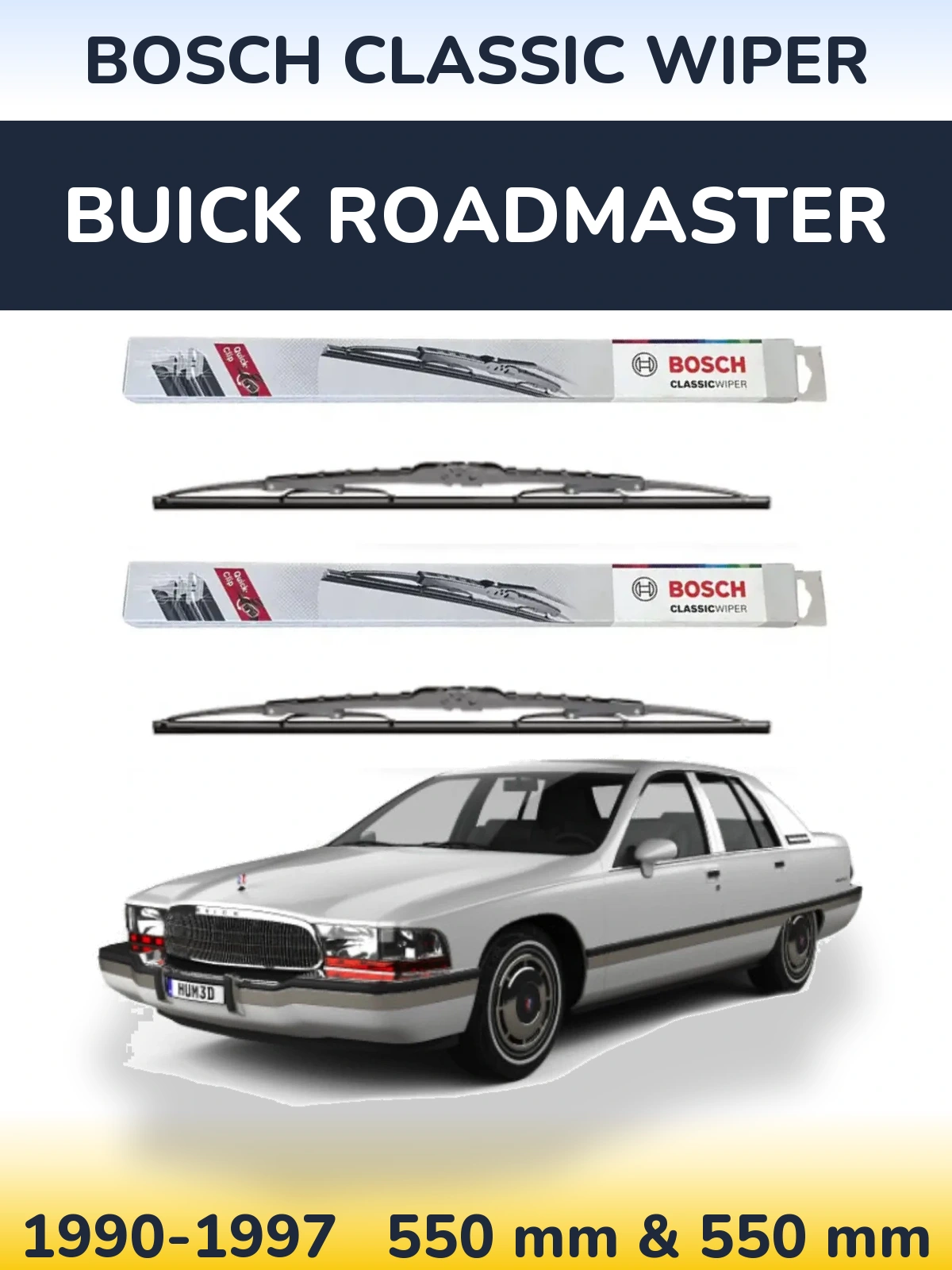 Ștergătoare BOSCH Classic Wiper pentru Buick Roadmaster