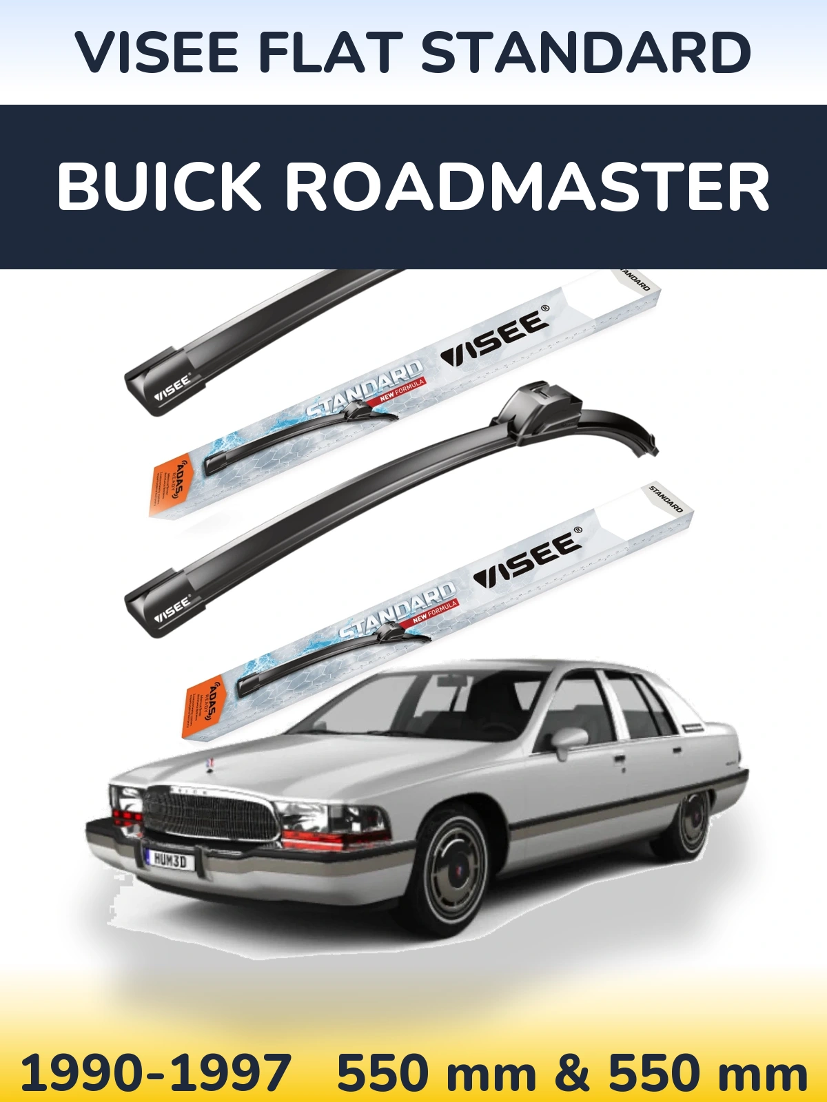 Ștergătoare VISEE FLAT STANDARD pentru Buick Roadmaster