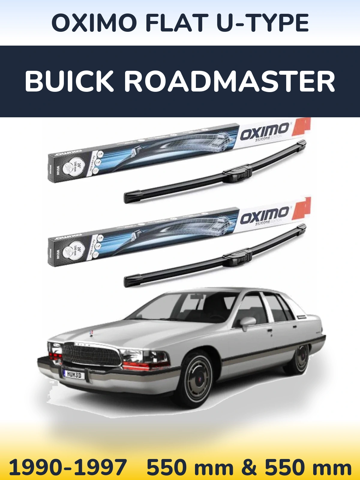 Ștergătoare Oximo Flat U-type pentru Buick Roadmaster
