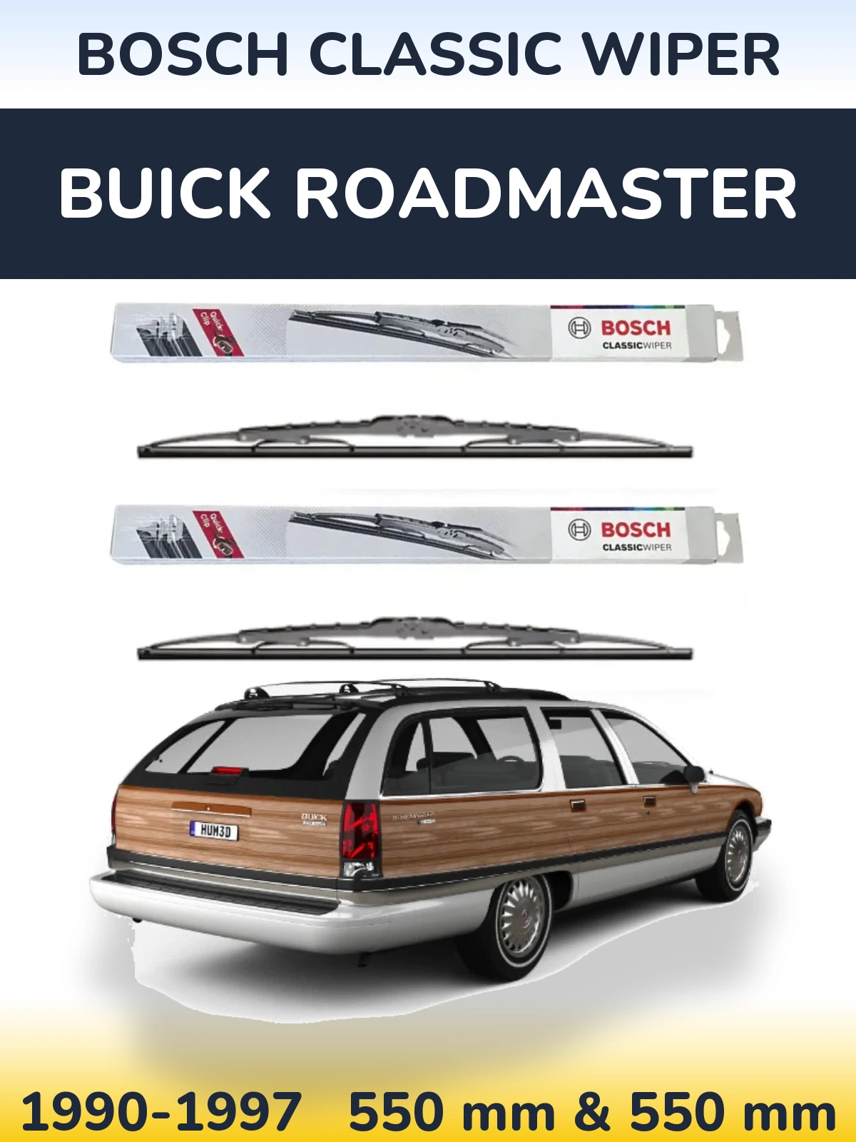 Ștergătoare BOSCH Classic Wiper pentru Buick Roadmaster