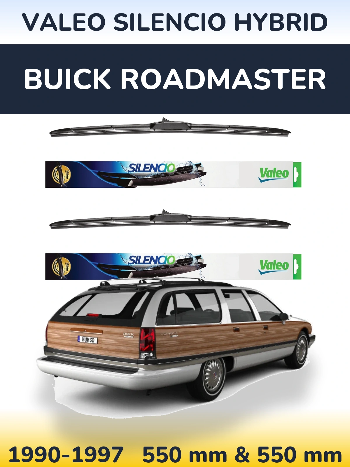 Ștergătoare Valeo Silencio Hybrid pentru Buick Roadmaster