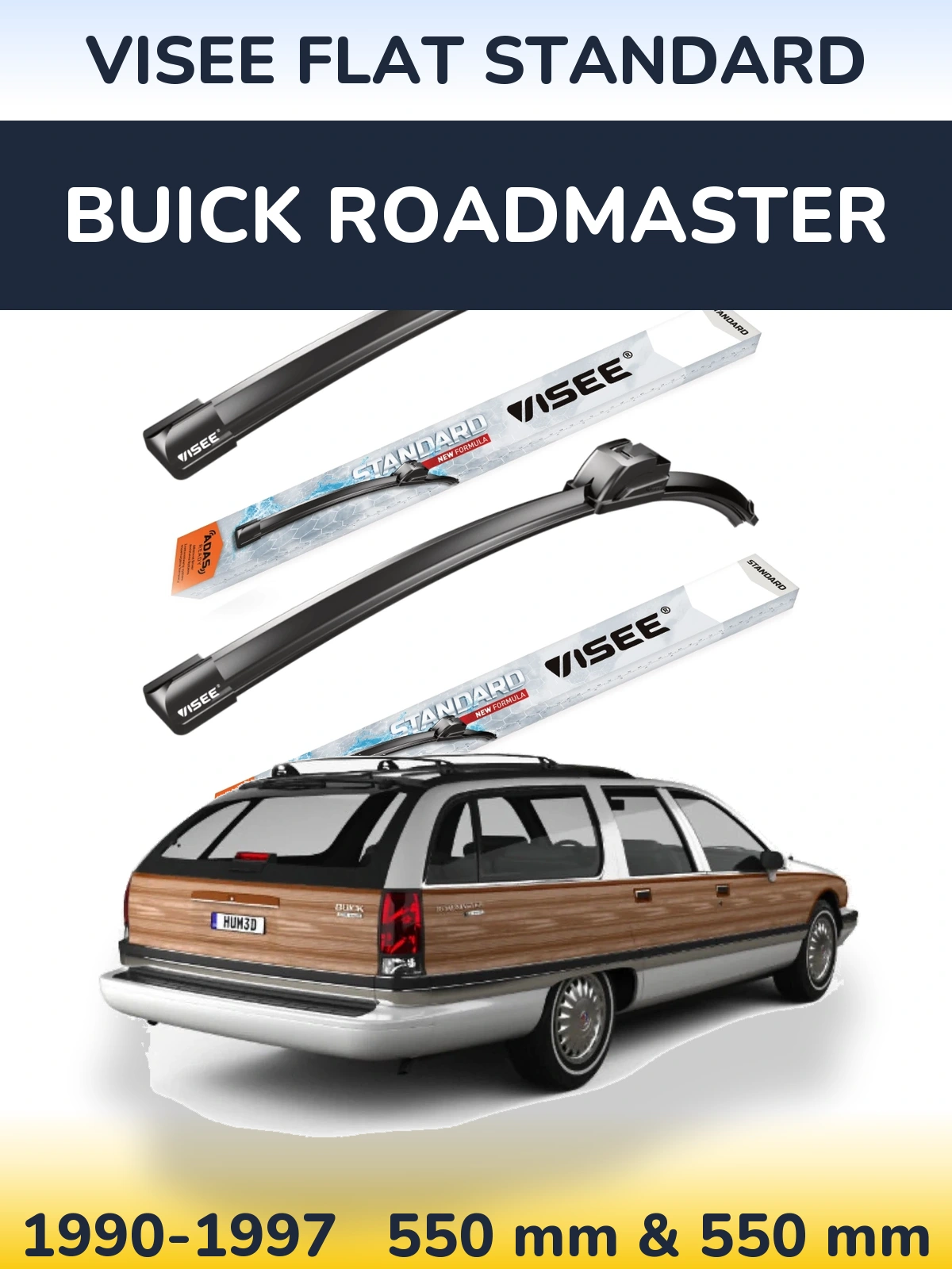 Ștergătoare VISEE FLAT STANDARD pentru Buick Roadmaster