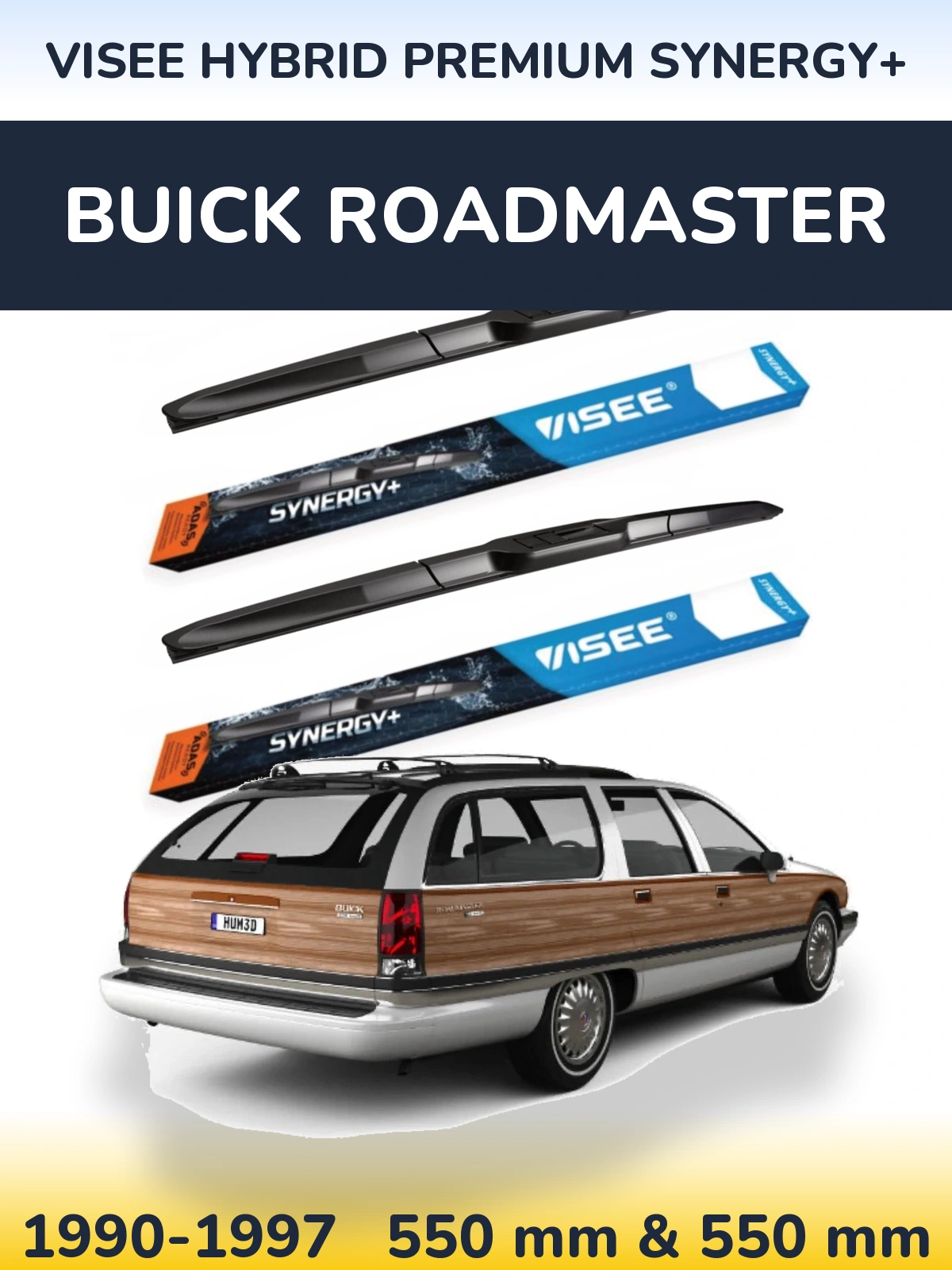 Ștergătoare VISEE HYBRID PREMIUM SYNERGY+ pentru Buick Roadmaster