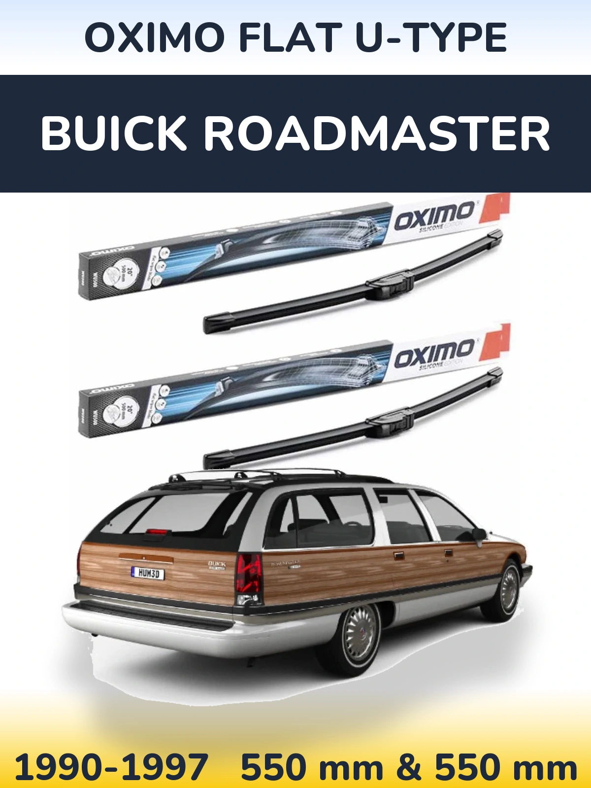 Ștergătoare Oximo Flat U-type pentru Buick Roadmaster