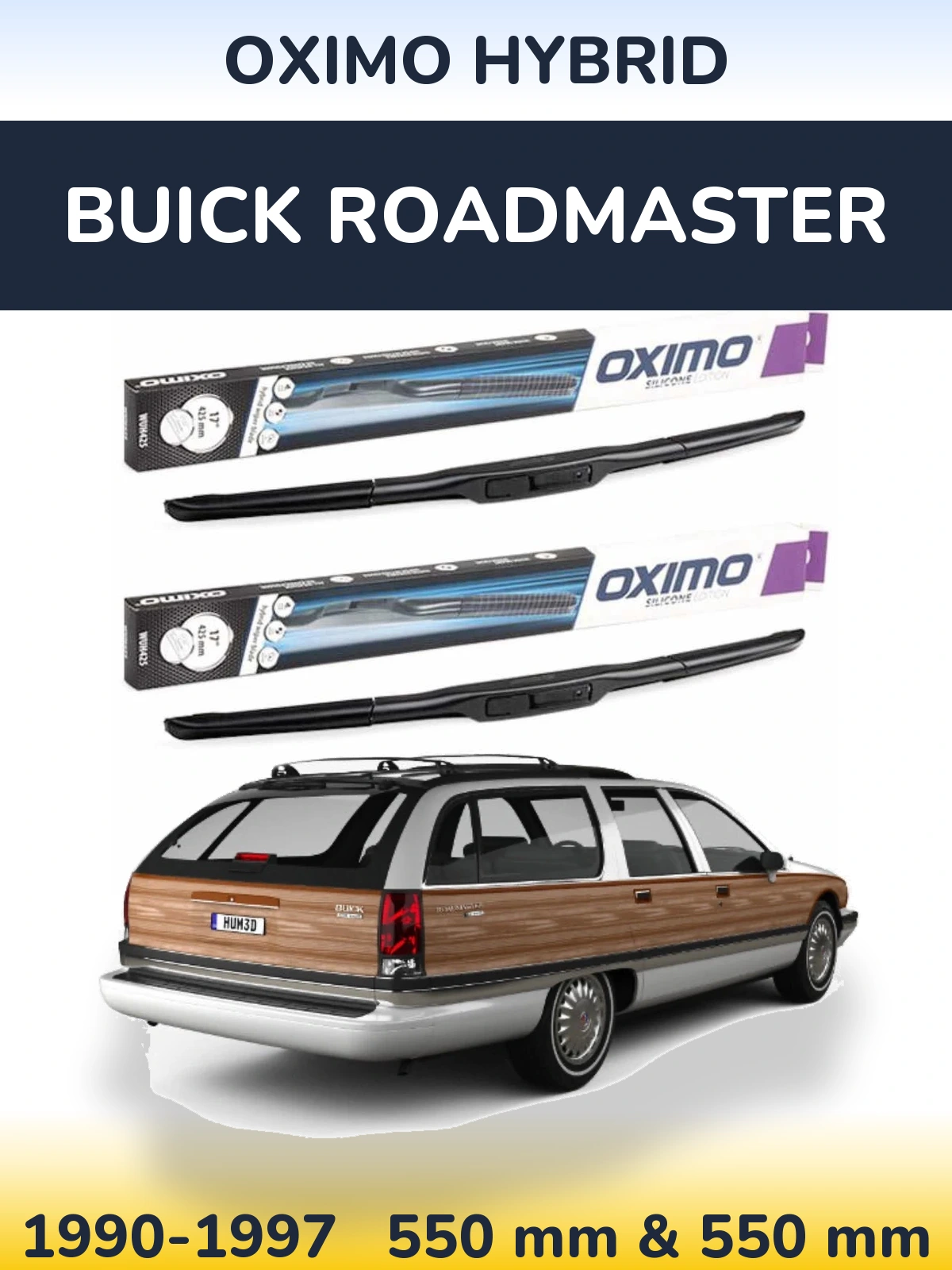 Ștergătoare Oximo Hybrid pentru Buick Roadmaster