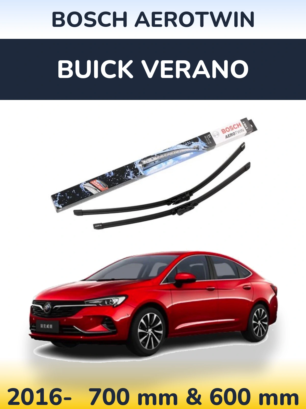 Ștergătoare BOSCH AeroTwin pentru Buick Verano