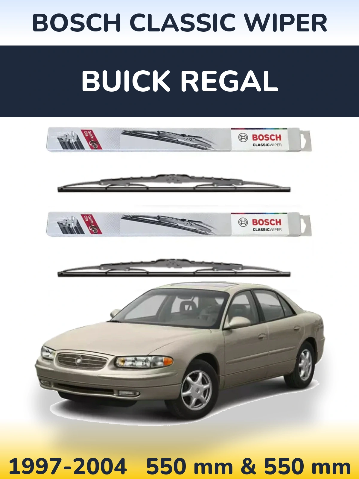 Ștergătoare BOSCH Classic Wiper pentru Buick Regal