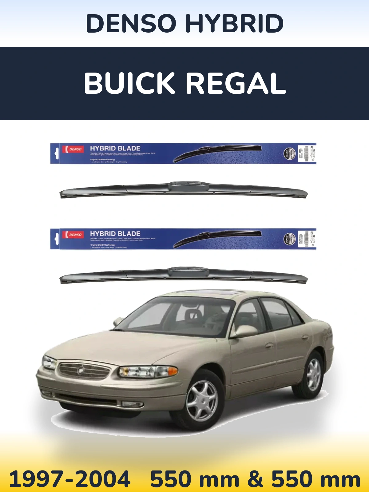 Ștergătoare Denso Hybrid pentru Buick Regal