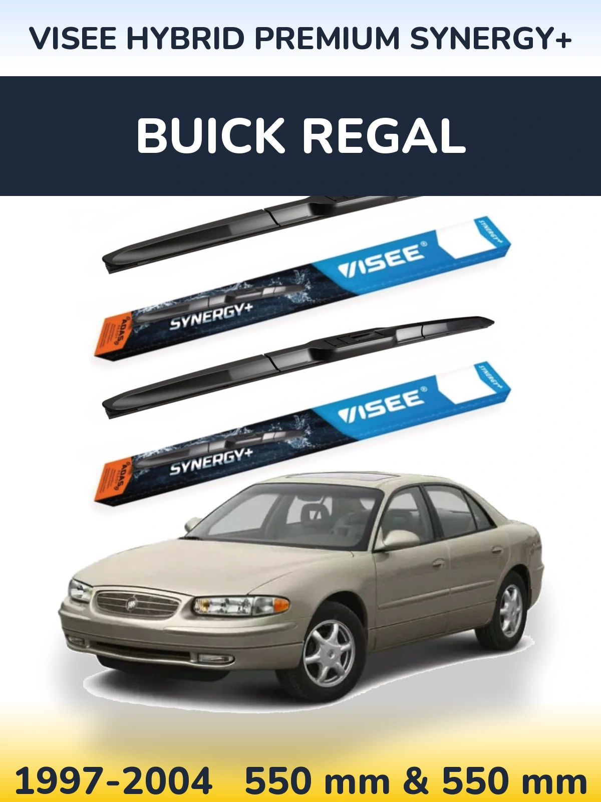 Ștergătoare VISEE HYBRID PREMIUM SYNERGY+ pentru Buick Regal