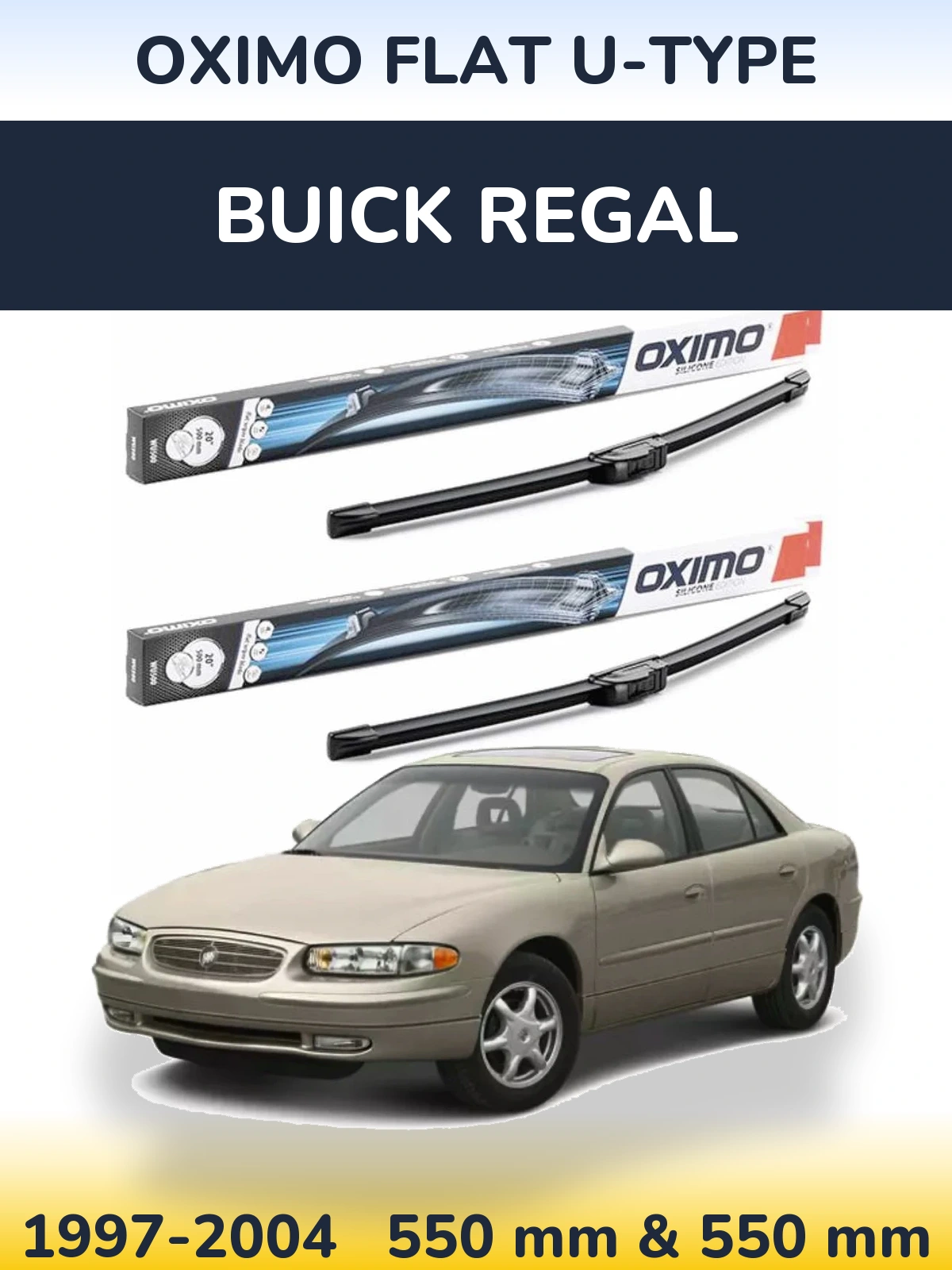 Ștergătoare Oximo Flat U-type pentru Buick Regal