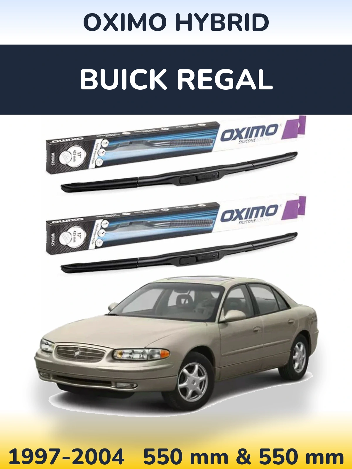 Ștergătoare Oximo Hybrid pentru Buick Regal