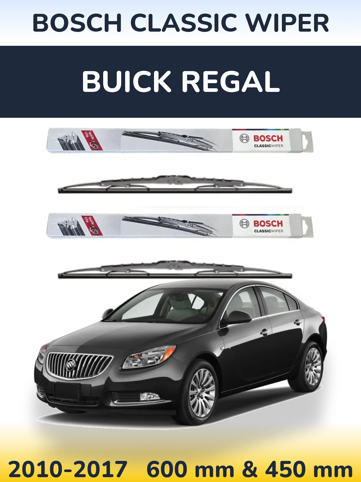 Ștergătoare BOSCH Classic Wiper pentru Buick Regal