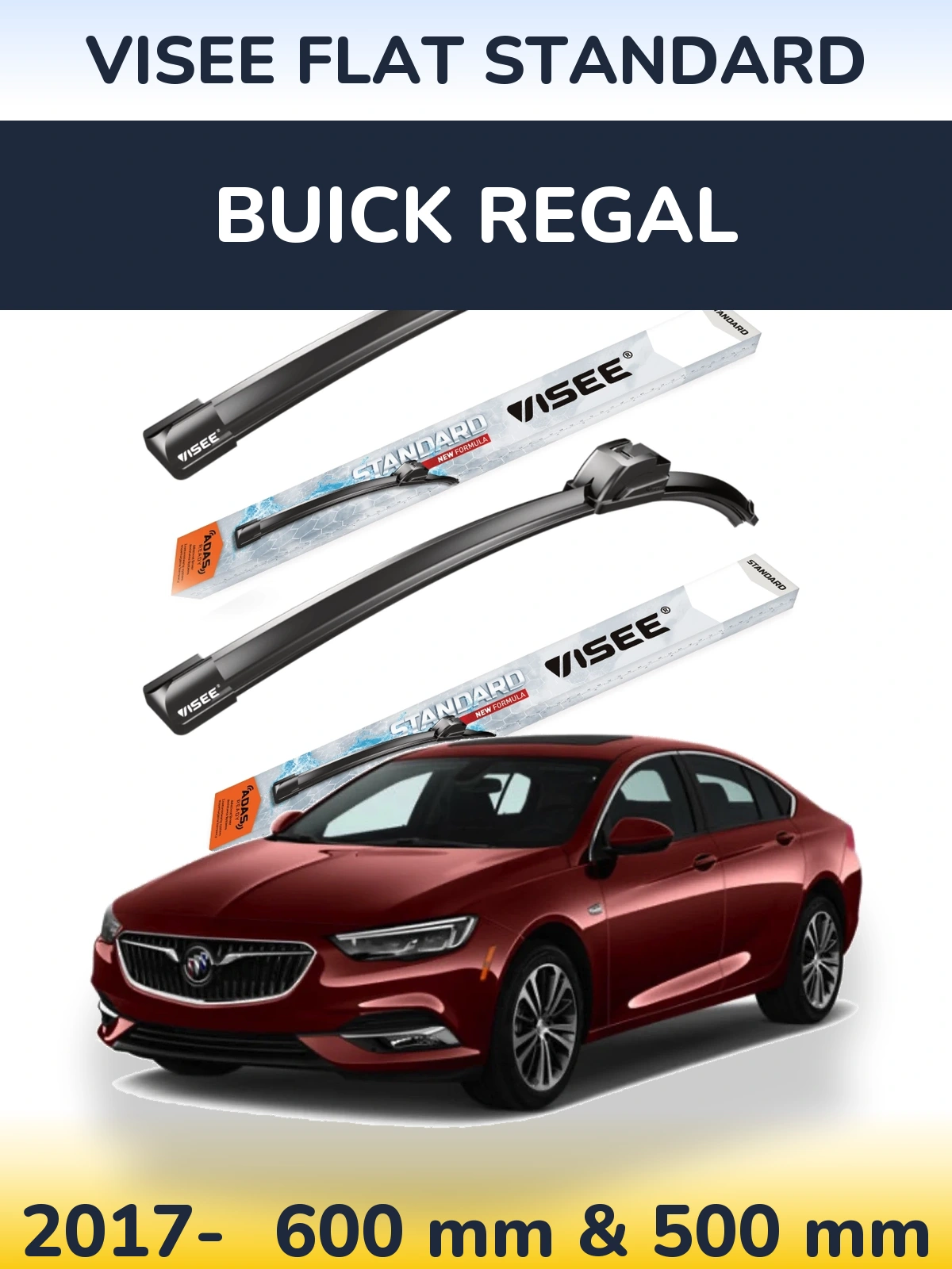 Ștergătoare VISEE FLAT STANDARD pentru Buick Regal