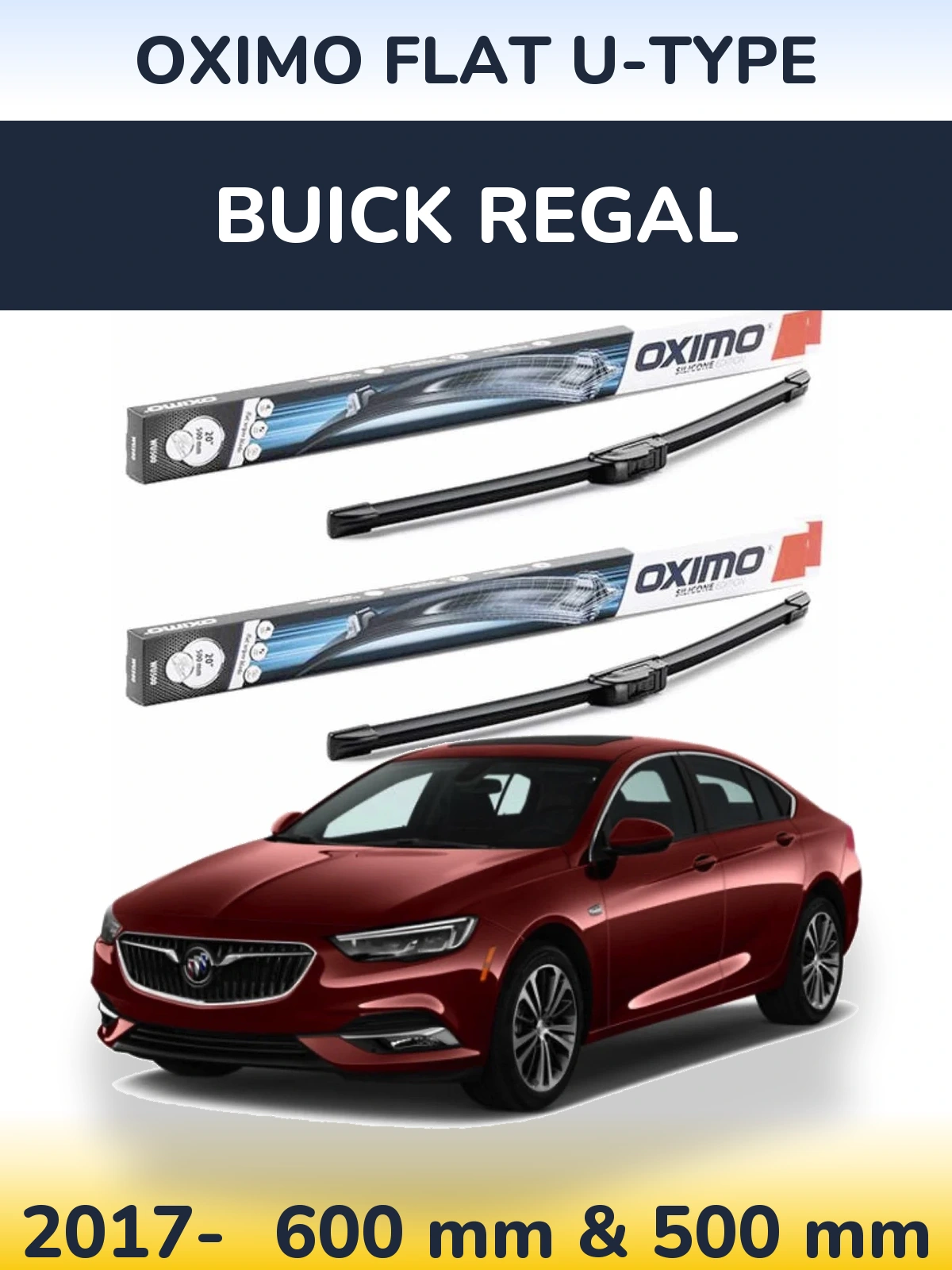Ștergătoare Oximo Flat U-type pentru Buick Regal
