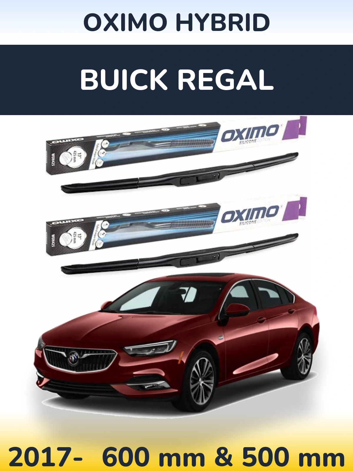 Ștergătoare Oximo Hybrid pentru Buick Regal