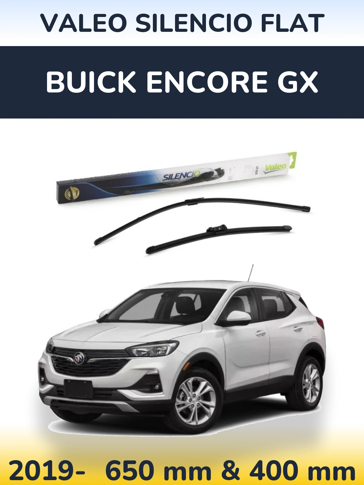 Ștergătoare Valeo Silencio Flat pentru Buick Encore GX