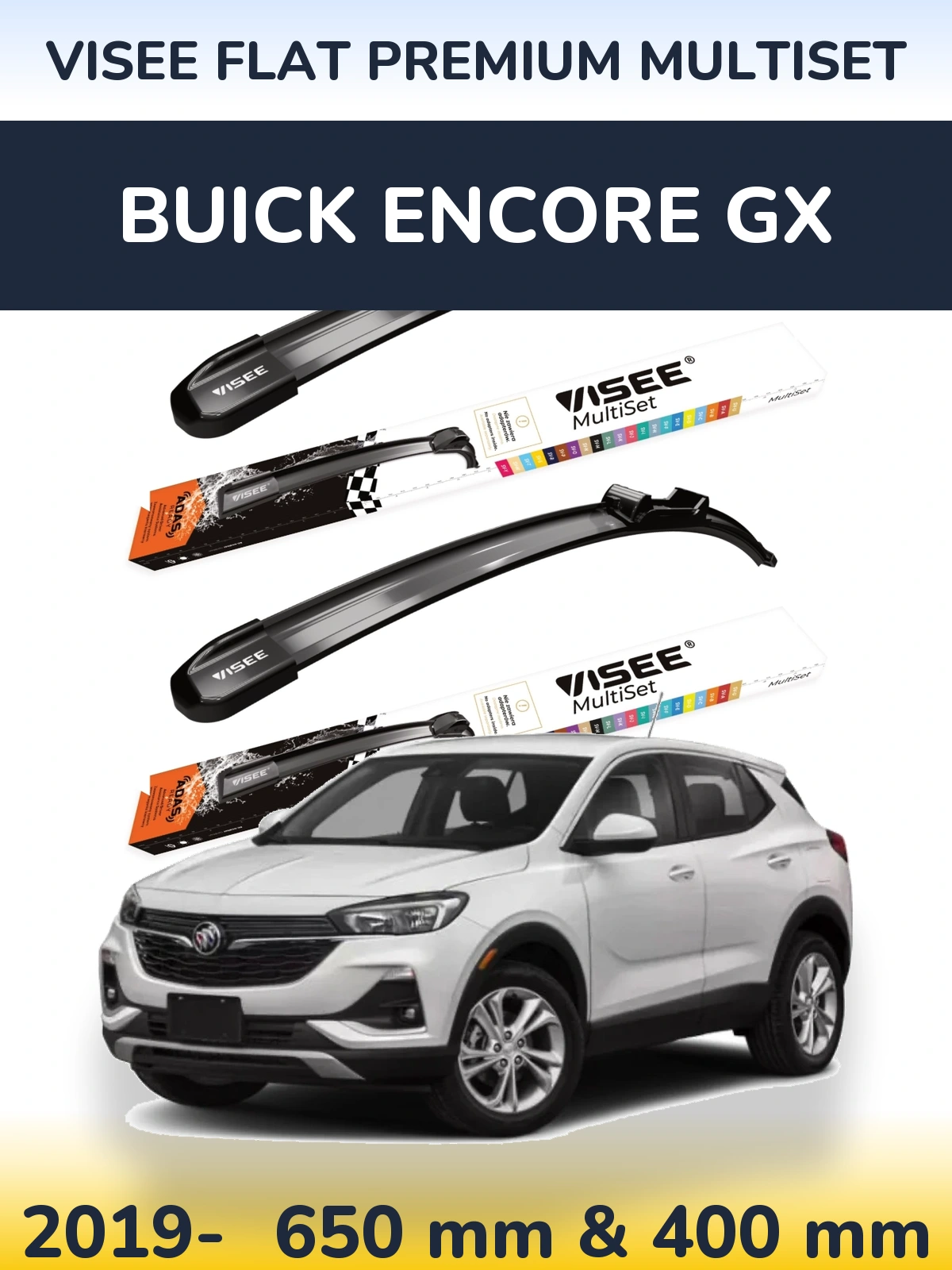 Ștergătoare VISEE FLAT PREMIUM MultiSet pentru Buick Encore GX