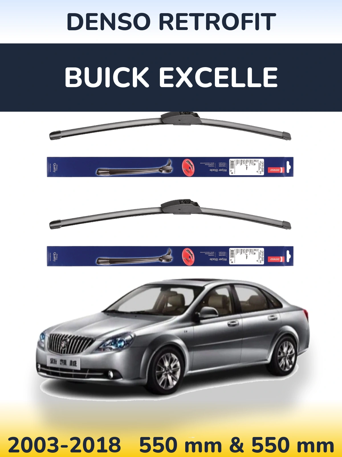 Ștergătoare Denso Retrofit pentru Buick Excelle