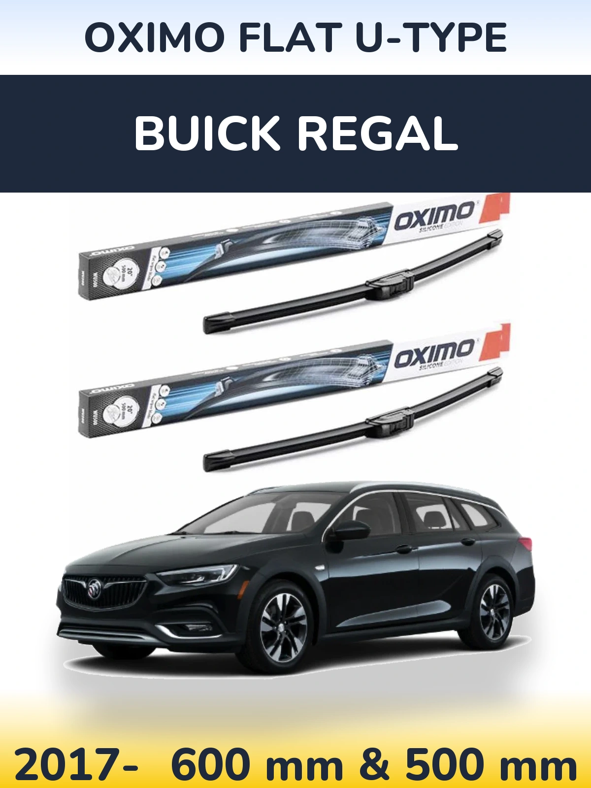 Ștergătoare Oximo Flat U-type pentru Buick Regal