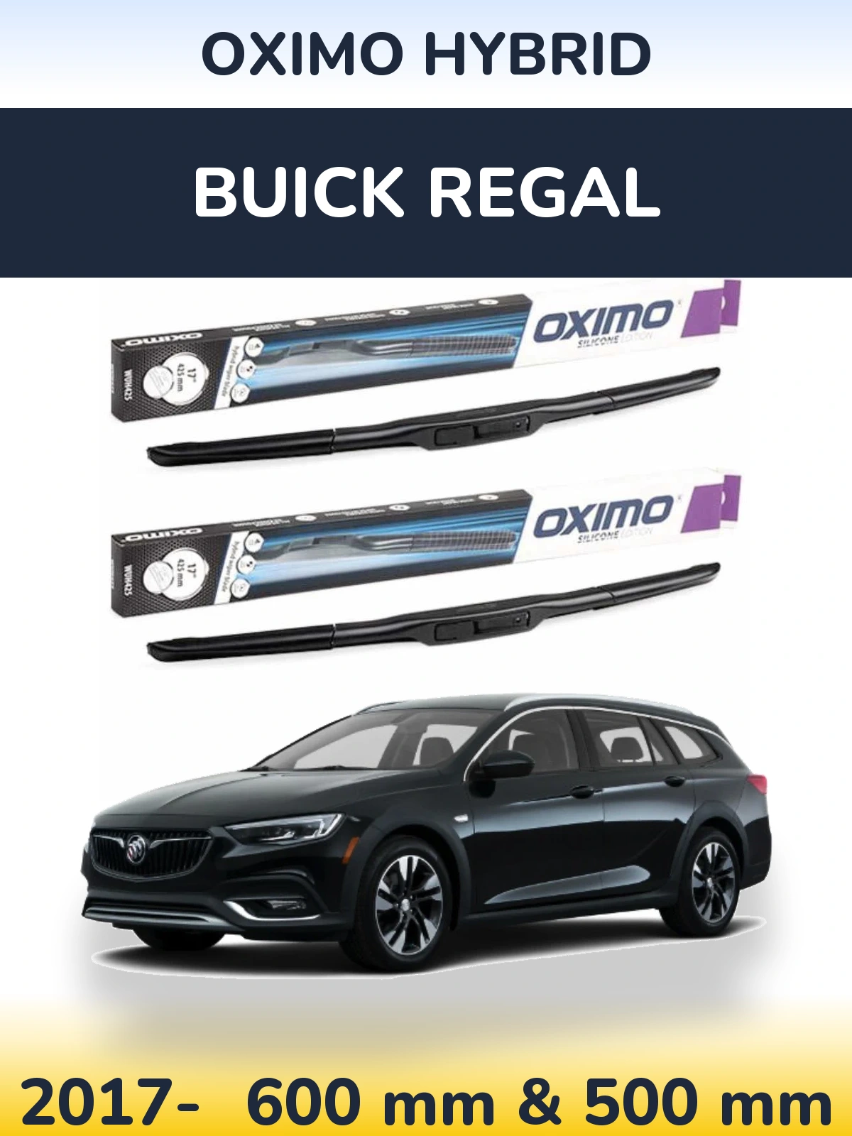 Ștergătoare Oximo Hybrid pentru Buick Regal