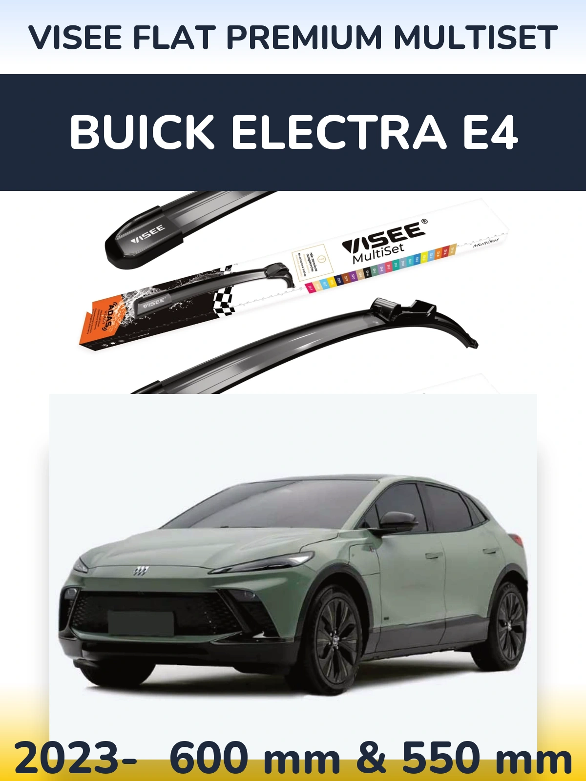Ștergătoare VISEE FLAT PREMIUM MultiSet pentru Buick Electra E4