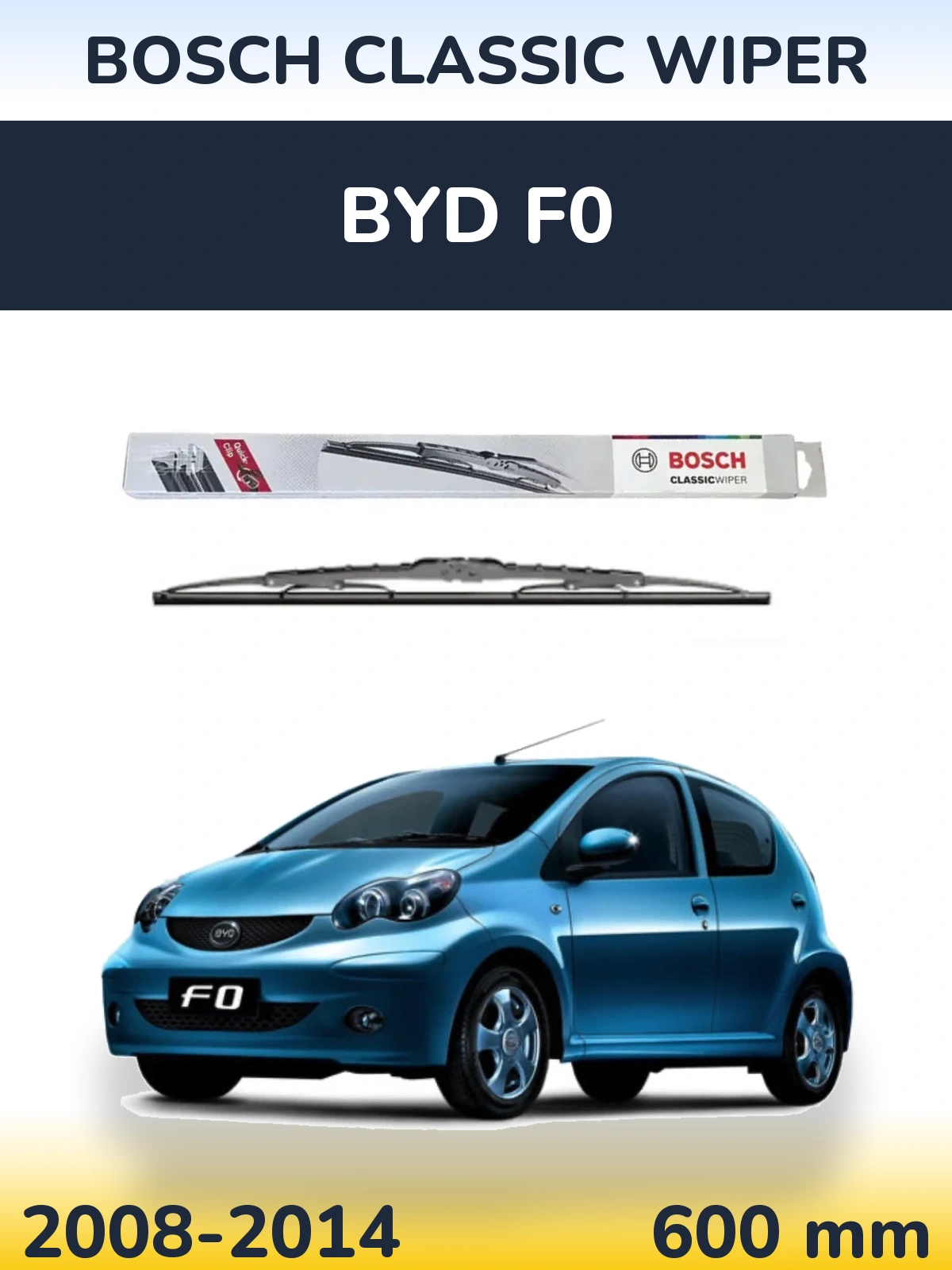 Ștergătoare BOSCH Classic Wiper pentru BYD F0