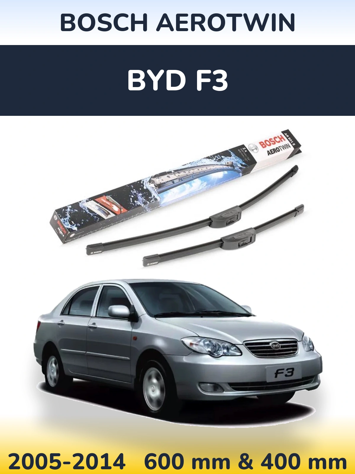 Ștergătoare BOSCH AeroTwin pentru BYD F3