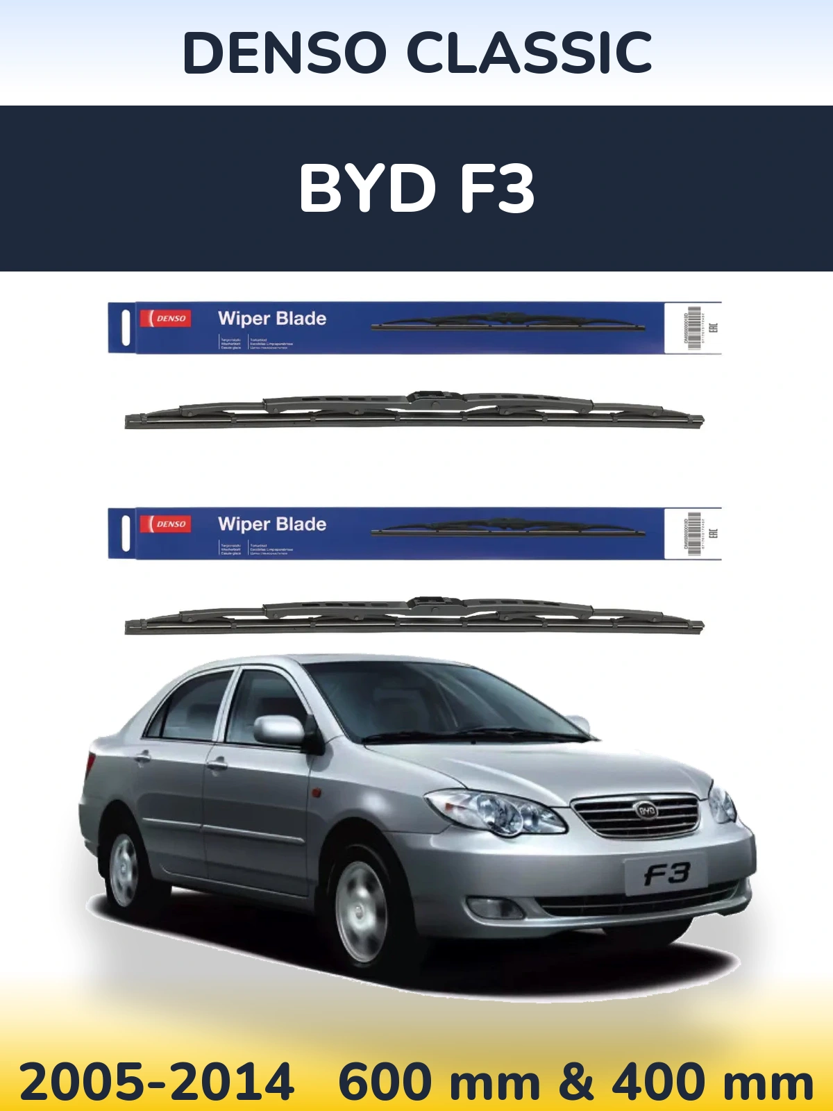 Ștergătoare Denso Classic pentru BYD F3