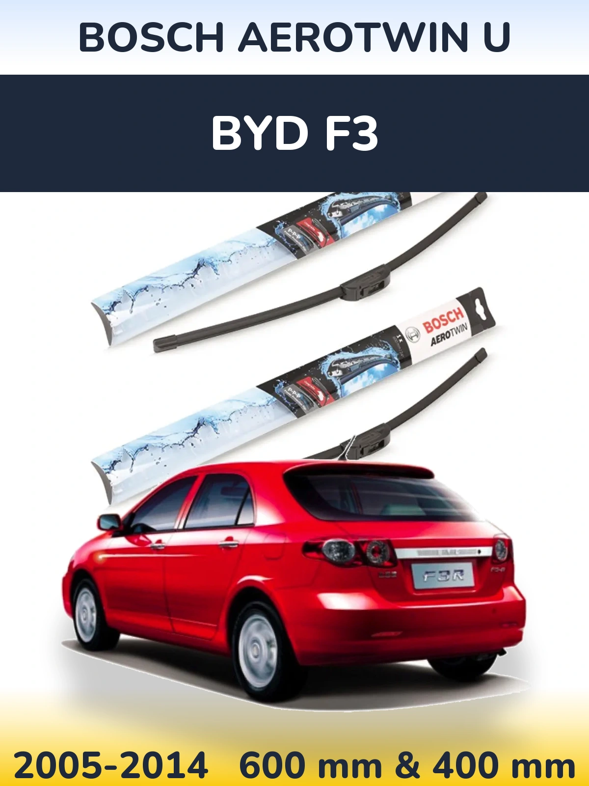 Ștergătoare BOSCH AeroTwin U pentru BYD F3