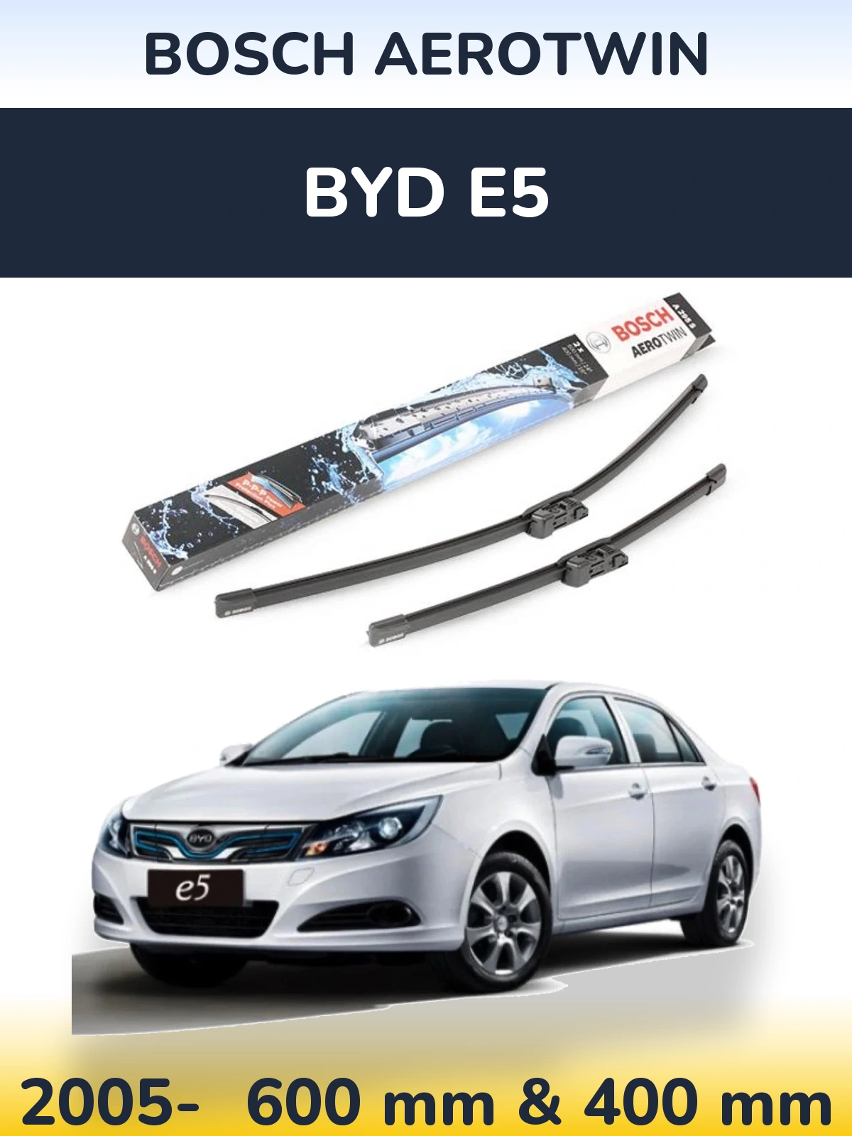 Ștergătoare BOSCH AeroTwin pentru BYD E5