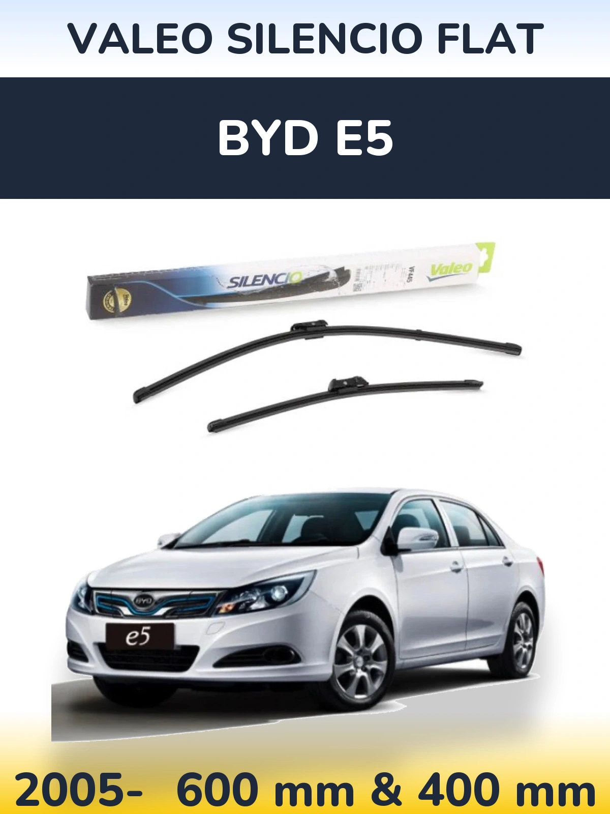 Ștergătoare Valeo Silencio Flat pentru BYD E5