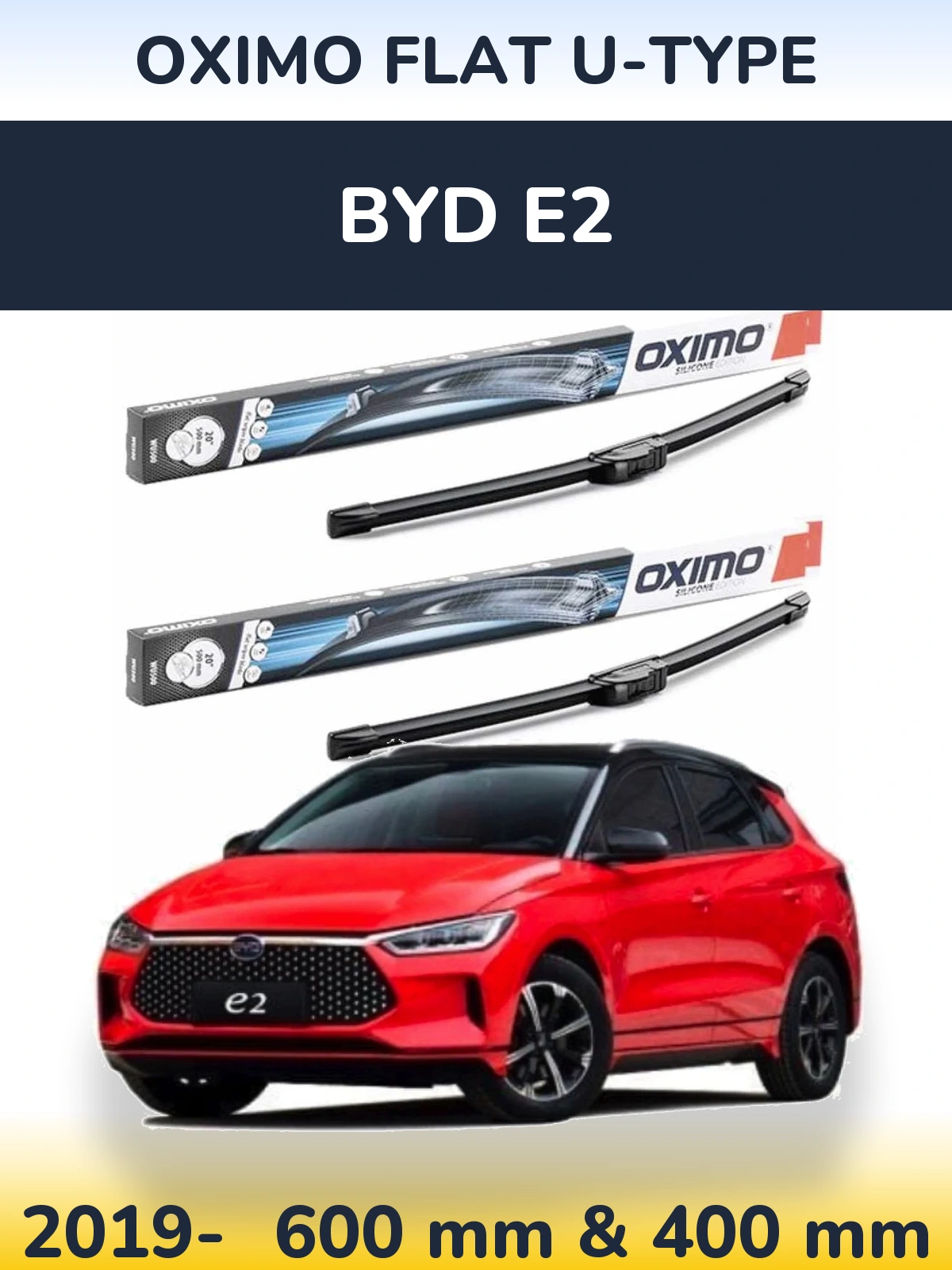 Ștergătoare Oximo Flat U-type pentru BYD E2
