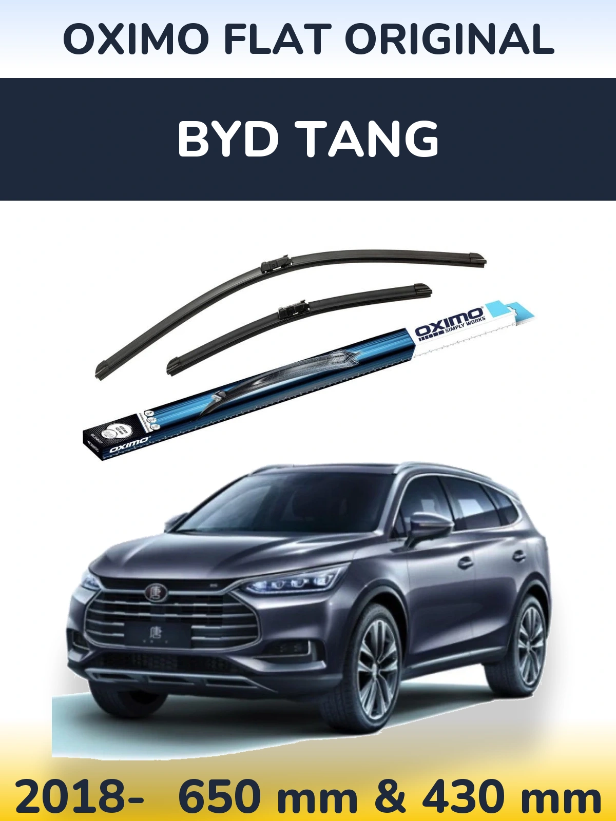 Ștergătoare Oximo Flat Original pentru BYD Tang
