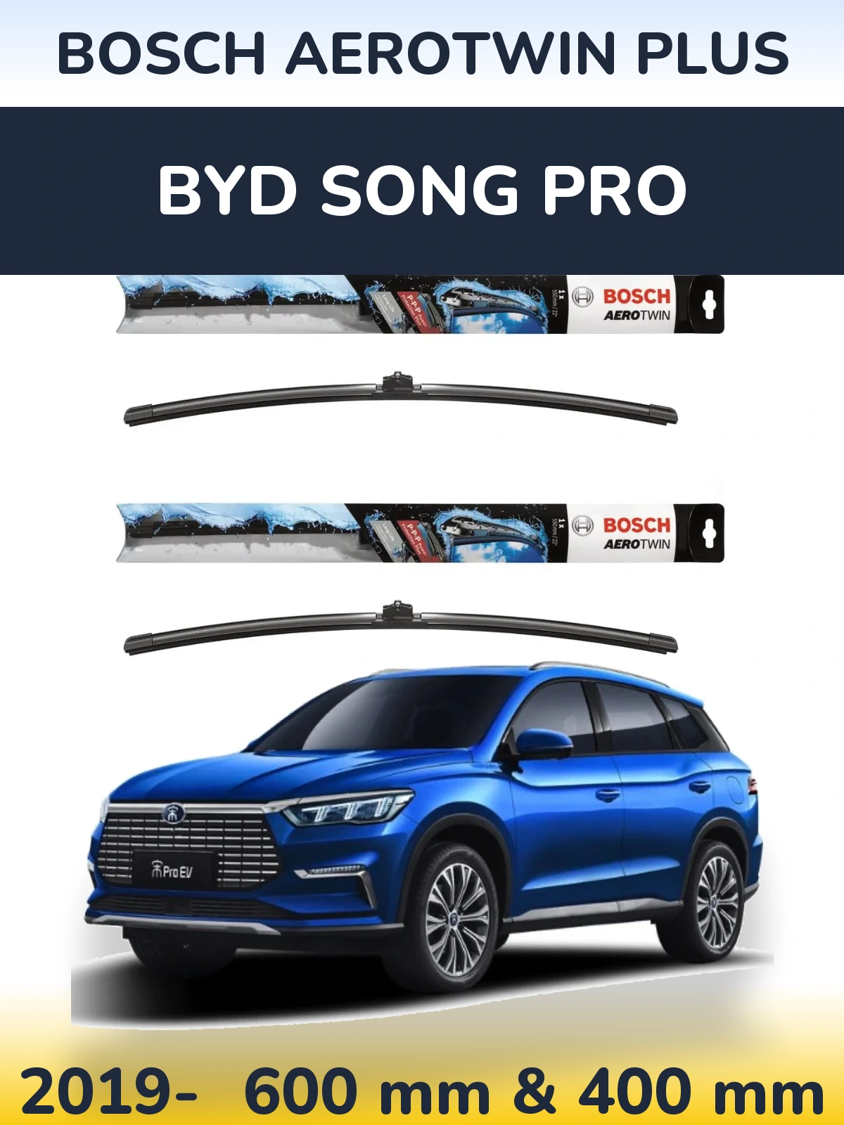 Ștergătoare BOSCH AeroTwin Plus pentru BYD Song Pro
